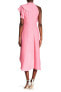 RACHEL Rachel Roy 154411 Women's Sleeveless Ruffle Hi-Lo Dress Cosmic Pink Sz. 8