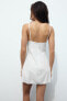 Фото #9 товара Короткое платье с вышивкой ZARA