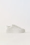 Фото #1 товара Кроссовки для девочек ZARA Chunky sole minimalist lace-up sneakers
