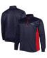 Фото #4 товара Куртка Profile для мужчин New England Patriots синего цвета с квартальной молнией
