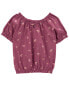 Kid Fall Floral Cinched Top 4