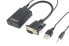 Gembird A-VGA-HDMI-01 - 0.15 m - HDMI Type A (Standard) - VGA (D-Sub) - Male - Female - 1920 x 1080 pixels