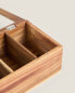 Wood and glass tea box