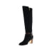 Фото #4 товара Clarks Spiced Flame 26127277 Womens Black Leather Zipper Over The Knee Boots 9.5
