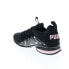 Фото #6 товара Puma Axelion Marble 37719702 Womens Black Canvas Athletic Running Shoes