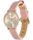 ფოტო #3 პროდუქტის Women's Ultra Slim Bee Blush Leather Watch 28mm