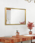 Фото #10 товара Contempo Brushed Stainless Steel Rectangular Wall Mirror, 20" x 30"