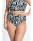 ფოტო #3 პროდუქტის Plus Size Printed Bikini Bottom