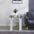 Фото #4 товара Light Weight White Side Table, Living Room Couch Side Table, 24" X 24" X 24"