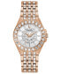 ფოტო #1 პროდუქტის Women's Phantom Rose Gold-Tone Stainless Steel Bracelet Watch 32.5mm