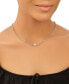 Фото #2 товара Sterling Forever curb Chain Necklace with Stationed Cubic Zirconia