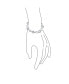 Фото #2 товара Romantic Bridal Clear Pave Cubic Zirconia AAA CZ Alternating Open Heart Shape Bracelet For Women Girlfriend Wedding Rhodium Plated Brass 7 Inch