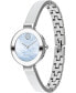 ფოტო #3 პროდუქტის Women's Bold Bangles Swiss Quartz Silver-Tone Stainless Steel Watch 28mm
