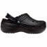 Деревянные башмаки Crocs Classic Platform Lined Clog Чёрный