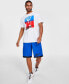 Фото #6 товара Men's Regular-Fit Logo-Print Mesh Basketball Shorts