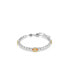 ფოტო #1 პროდუქტის Mixed Cuts, Yellow, Rhodium Plated Matrix Tennis Bracelet