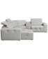 Фото #5 товара CLOSEOUT! Haigan 5-Pc. Leather Chaise Sectional Sofa with 1 Power Recliner, Created for Macy's