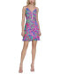 Фото #1 товара Women's Printed Strappy Mini Dress