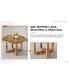 Фото #2 товара Circular Dining Table with MDF Top, 42"x42"x30"