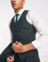 Фото #6 товара Noak 'Camden' super skinny premium fabric suit waistcoat in mid green with stretch