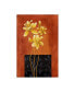 Фото #1 товара Картина холст маслом Trademark Global pablo Esteban Желтые цветы на оранжевом холсте - 36.5" x 48"