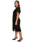 ფოტო #5 პროდუქტის Plus Size Belted Short-Sleeve Dress