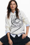 ფოტო #2 პროდუქტის Women's M. Christian Lacroix brushstroke sweater