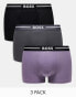 Фото #1 товара Boss Bodywear bold 3 pack trunks in multi