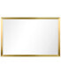 Фото #3 товара Contempo Brushed Stainless Steel Rectangular Wall Mirror, 20" x 30"