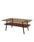 Modern Brown Glass Coffee Table