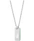 Фото #2 товара Men's Stainless Steel Tag Necklace