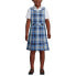 Little Girls School Uniform Plaid Jumper Top of Knee