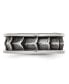Фото #3 товара Stainless Steel Polished and Antiqued 9mm Band Ring