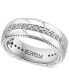 EFFY® Men's White Sapphire Band (1 ct. t.w.) in Sterling Silver