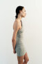 Фото #5 товара Платье асимметричного кроя с открытым плечом ZARA