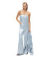 Фото #3 товара Women's Metallic Strapless Jumpsuit