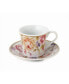 Фото #2 товара Floral Design 12 Piece 2oz Espresso Cup and Saucer Set, Service for 6