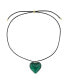 ფოტო #1 პროდუქტის Glass Heart Necklace
