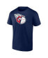 Фото #3 товара Men's Navy Cleveland Guardians Official Logo T-shirt