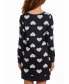ფოტო #2 პროდუქტის Women's Kind Modal Sleep Top or Dress with Button Down Top in Comfy Cozy Style