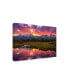 Фото #2 товара Darren White Photography Black Ponds Sunset 1 Canvas Art - 27" x 33.5"