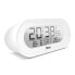 Mebus 25808 - Digital alarm clock - Oval - White - F - °C - Blue - Battery