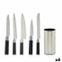 Set of Kitchen Knives and Stand Black Silver Stainless steel Polyethylene polypropylene ABS 11 x 35 x 11 cm (6 Units)