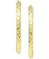 ფოტო #3 პროდუქტის Small Hoop Earrings in 18k Gold-Plated Sterling Silver, 1", Created for Macy's