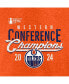 Фото #4 товара Men's Heather Orange Edmonton Oilers 2024 Western Conference Champions Tri-Blend T-Shirt