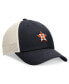 Фото #4 товара Men's Navy Houston Astros Cooperstown Collection Rewind Club Trucker Adjustable Hat