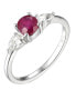 Фото #1 товара Кольцо Brilio Silver Dazzling Ruby SR09031C