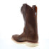 Фото #6 товара Double H Wooten Steel Toe Square Toe Roper 12" Mens Brown Work Boots