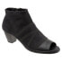 Фото #2 товара Trotters Maris T1867-001 Womens Black Wide Leather Ankle & Booties Boots 6