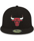 Фото #2 товара Men's Black Chicago Bulls Official Team Color 59FIFTY Fitted Hat